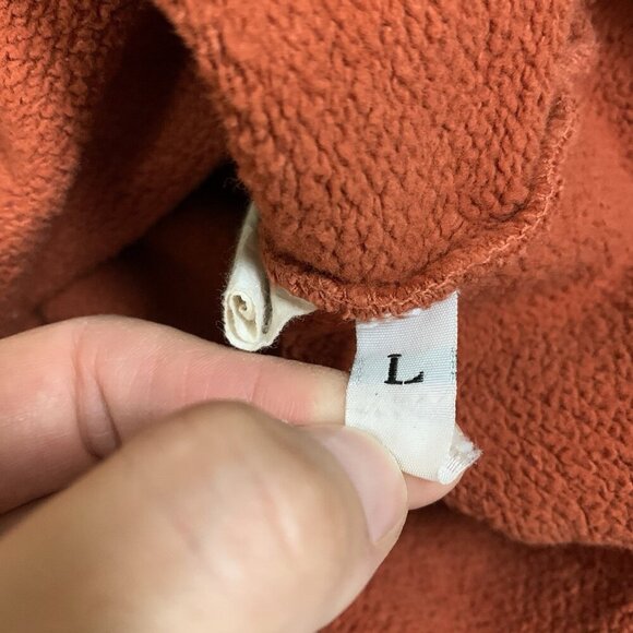 Talentless Rust Red Pullover Graphic Logo Hoodie Large Unisex - Picture 5 of 7